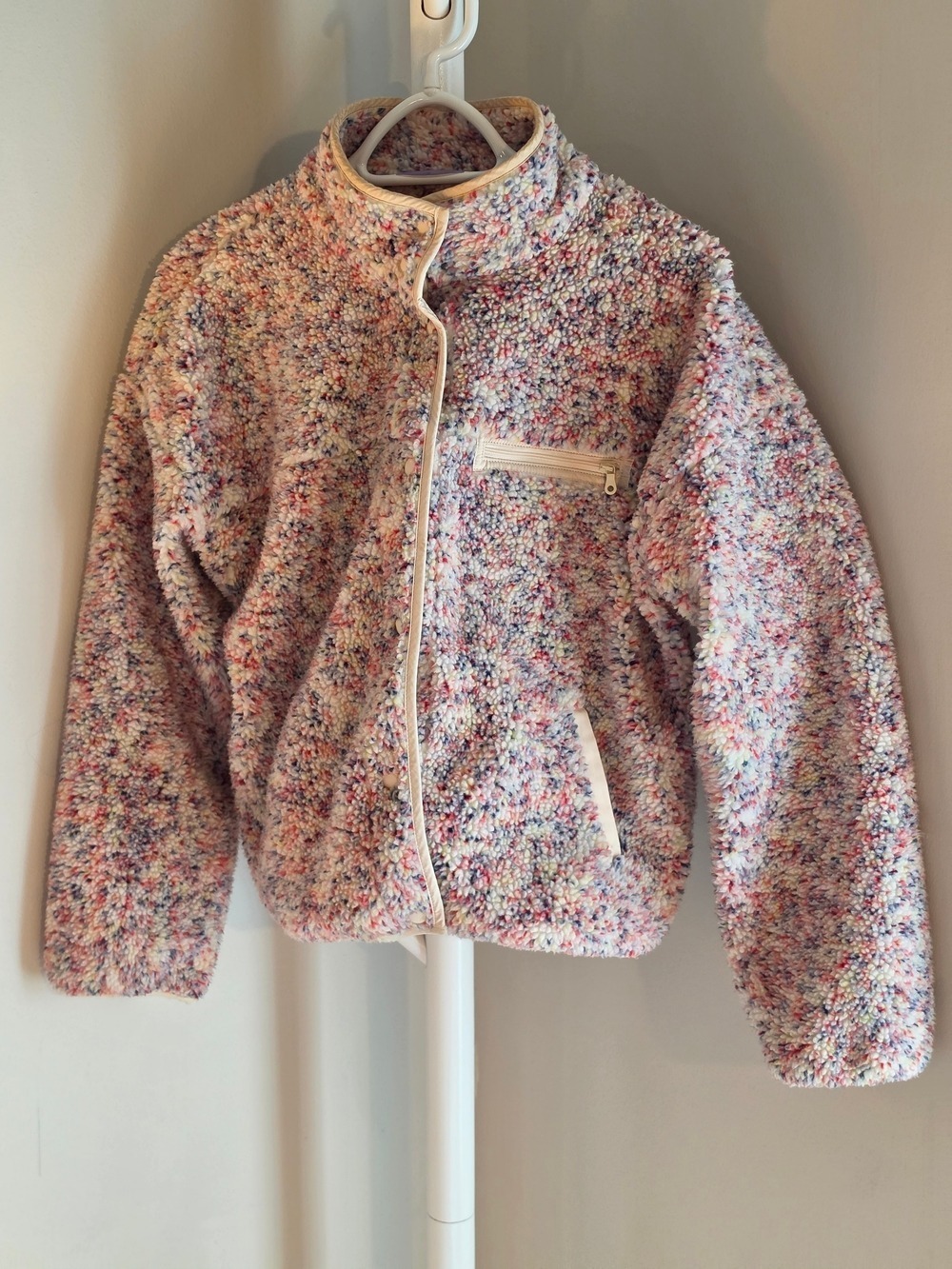 aerie Offline Multicolor Sherpa Puffer Jacket